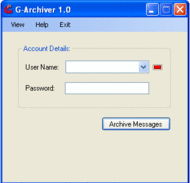 G-Archiver screenshot